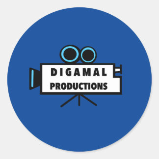 Officieel digitaal ronde sticker