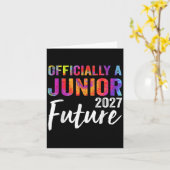 Officieel een Junior Future CL van 2027 Tie Dye Kaart (Gele Bloem)