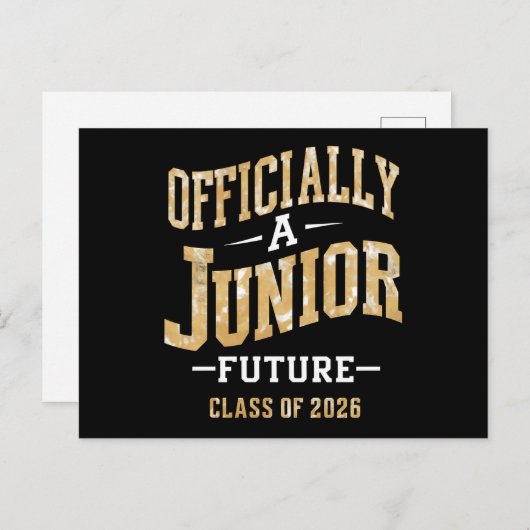 Officieel een Junior Future Class van 2026 Briefkaart (Voorkant / Achterkant)