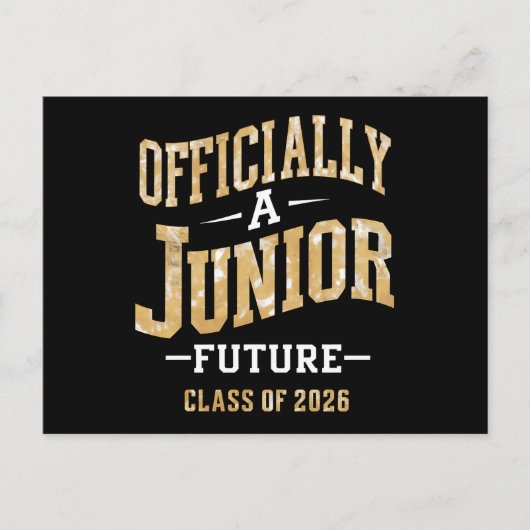 Officieel een Junior Future Class van 2026 Briefkaart (Voorkant)