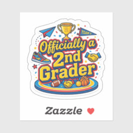 Officieel een leerling van groep 4 sticker voor te