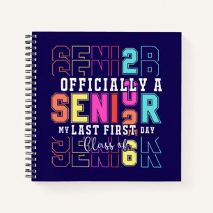 Officieel een senior 2026 Mijn laatste eerste dag Notitieboek