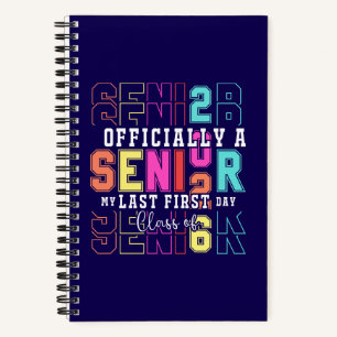 Officieel een senior 2026 Mijn laatste eerste dag Notitieboek