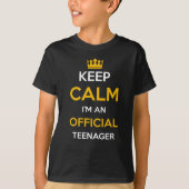 Officieel een Teenager Gift T-shirt (Voorkant)