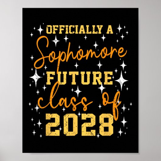 Officieel een tweedejaars Future Cl van 2028 Grapp Poster (Voorkant)