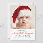 Officieel een vrolijke kleine kerstfoto feestdagenkaart (Voorkant)