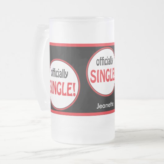 Officieel eenmalig matglas bierpul (Voorkant links)