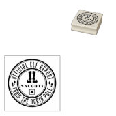 Officieel Elf Report Naughty Rubber Stamp Rubberstempel (Gestempeld)