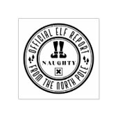 Officieel Elf Report Naughty Rubber Stamp Rubberstempel (Afrduk)