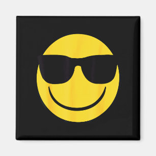 Officieel Emoji Retro Zonnebril Gele Glimlach Gezi Magneet