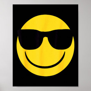 Officieel Emoji Retro Zonnebril Gele Glimlach Gezi Poster