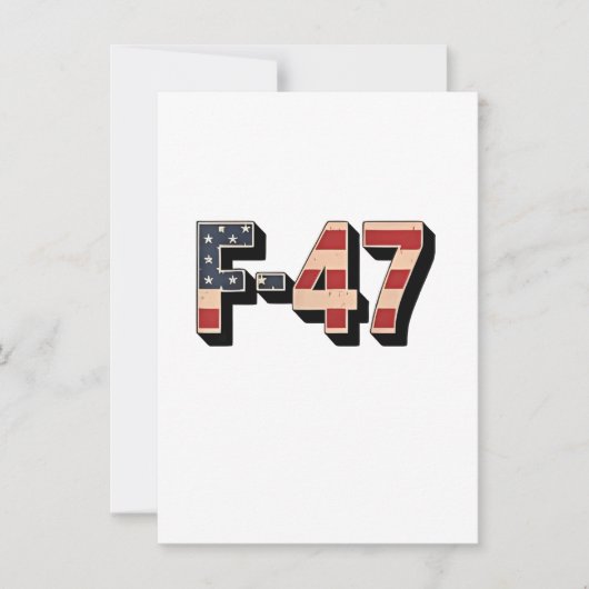 Officieel F47 Maga Gevechtsvliegtuig F-47 Straalja Kaart (Voorkant)