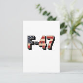 Officieel F47 Maga Gevechtsvliegtuig F-47 Straalja Kaart (Staand voorkant)