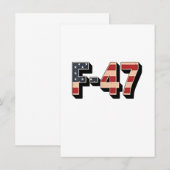 Officieel F47 Maga Gevechtsvliegtuig F-47 Straalja Kaart (Voorkant / Achterkant)