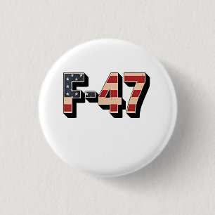 Officieel F47 Maga Gevechtsvliegtuig F-47 Straalja Ronde Button 3,2 Cm