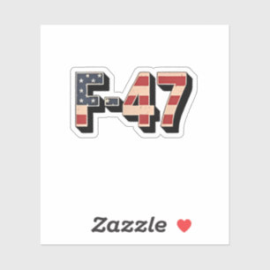 Officieel F47 Maga Gevechtsvliegtuig F-47 Straalja Sticker