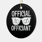 Officieel functionaris Weddenschap Officieel voors Keramisch Ornament (Links)