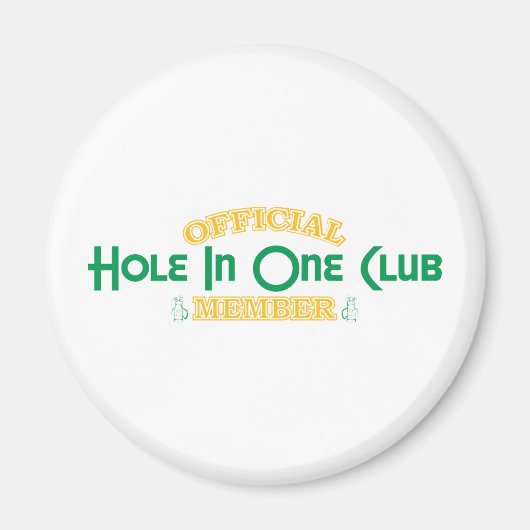 Officieel gat in één clublid magneet (Voorkant)