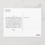 Officieel gehuwde aankondiging briefkaart (Achterkant)