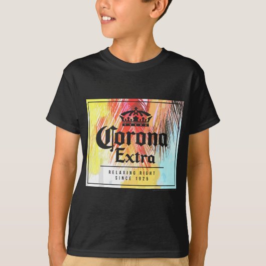 Officieel gelicentieerde Corona Extra Square Logo T-shirt (Voorkant)