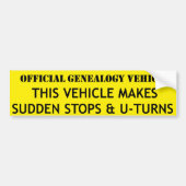 Officieel genetisch gemanipuleerd voertuig bumpersticker (Voorkant)