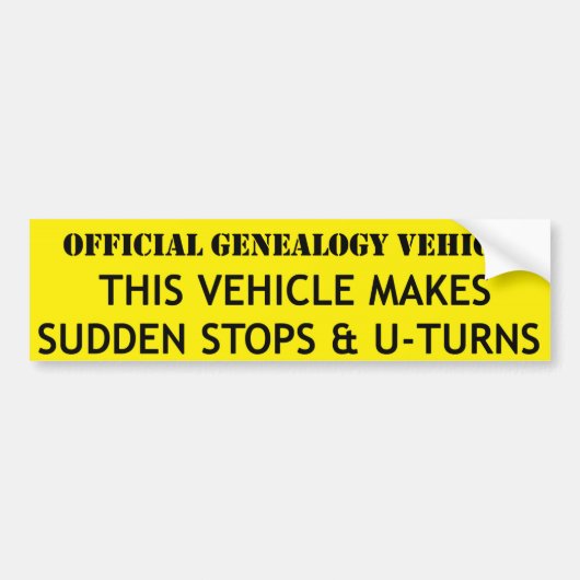 Officieel genetisch gemanipuleerd voertuig bumpersticker (Voorkant)