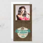 Officieel gepensioneerd, 100 %  pensioen aankondiging (Voorkant / Achterkant)