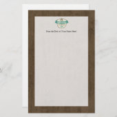 Officieel gepensioneerd, 100 %  pensioen briefpapier (Voorkant / Achterkant)