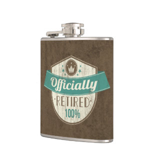 Officieel gepensioneerd, 100 %  pensioen heupfles