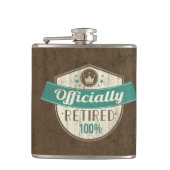 Officieel gepensioneerd, 100 %  pensioen heupfles (Voorkant)