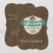 Officieel gepensioneerd, 100 %  pensioen kaart (Voorkant / Achterkant)