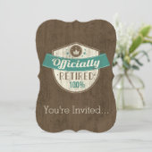 Officieel gepensioneerd, 100 %  pensioen kaart (Staand voorkant)