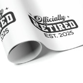  officieel gepensioneerd 2025 cadeaupapier (Rol Hoek)