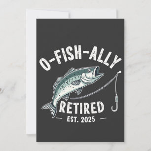 Officieel gepensioneerd 2025 Fisher Dad pensioen Kaart