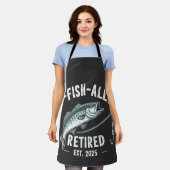 Officieel gepensioneerd 2025 Fisher Dad pensioen Schort (Gedragen)