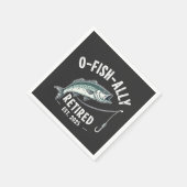 Officieel gepensioneerd 2025 Fisher Dad pensioen Servet (Hoek)