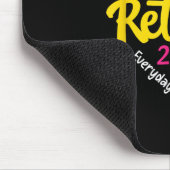 Officieel Gepensioneerd 2025 Hart Mannen Vrouwen Muismat (Hoek)