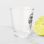 Officieel gepensioneerd 2025 Hart voor Vrouwen Man Shot Glas (Links)