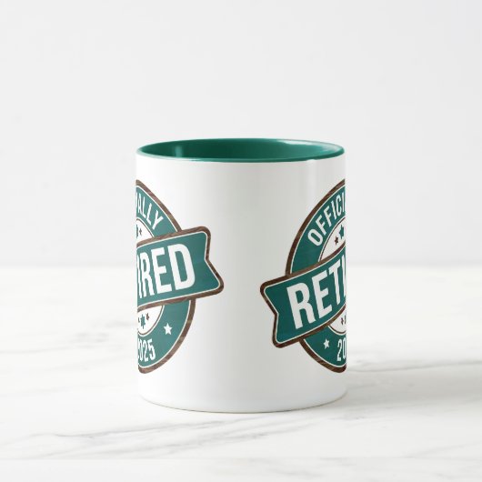 Officieel gepensioneerd 2025 mok (Midden)