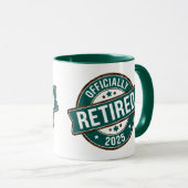 Officieel gepensioneerd 2025 mok (Voorkant rechts)