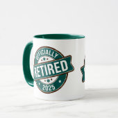 Officieel gepensioneerd 2025 mok (Voorkant links)