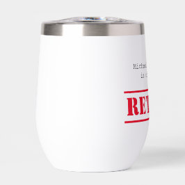 Officieel gepensioneerd, aangepaste naam cadeau ro