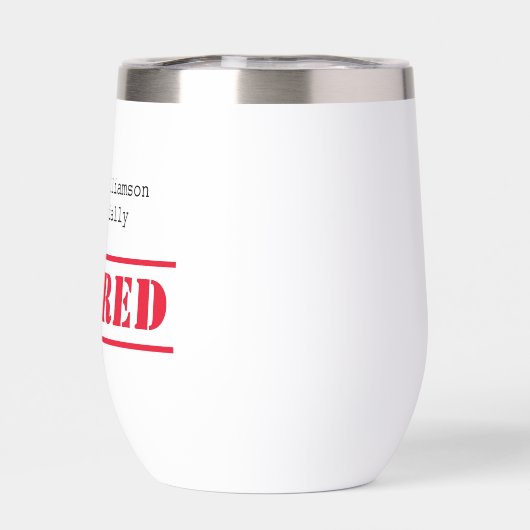 Officieel gepensioneerd, aangepaste naam cadeau ro (Achterkant)