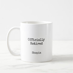 Officieel Gepensioneerd Gepersonaliseerd Koffiemok