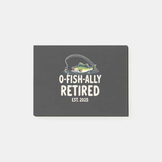 Officieel Gepensioneerd per 2025 Gepensioneerde Vi Post-it® Notes (Voorkant)