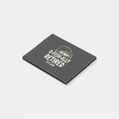 Officieel Gepensioneerd per 2025 Gepensioneerde Vi Post-it® Notes (Schuin)