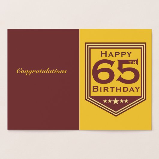 Officieel Gepensioneerde Foliekaart Folie Kaarten (Binnen)