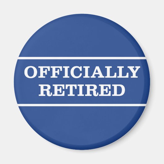 Officieel gepensioneerde pensionering Magnet (Voorkant)