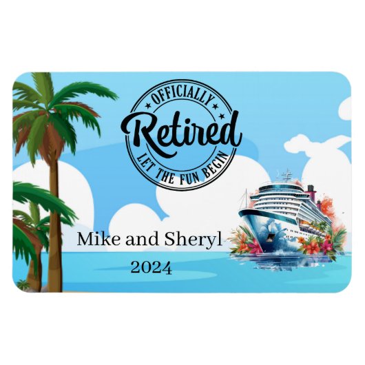 Officieel Gepensioneerde Stateroom Deurmagneet Magneet (Horizontaal)