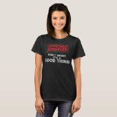 Officieel gescheiden grappige echtscheidingsfeest t-shirt (Voorkant volledig)